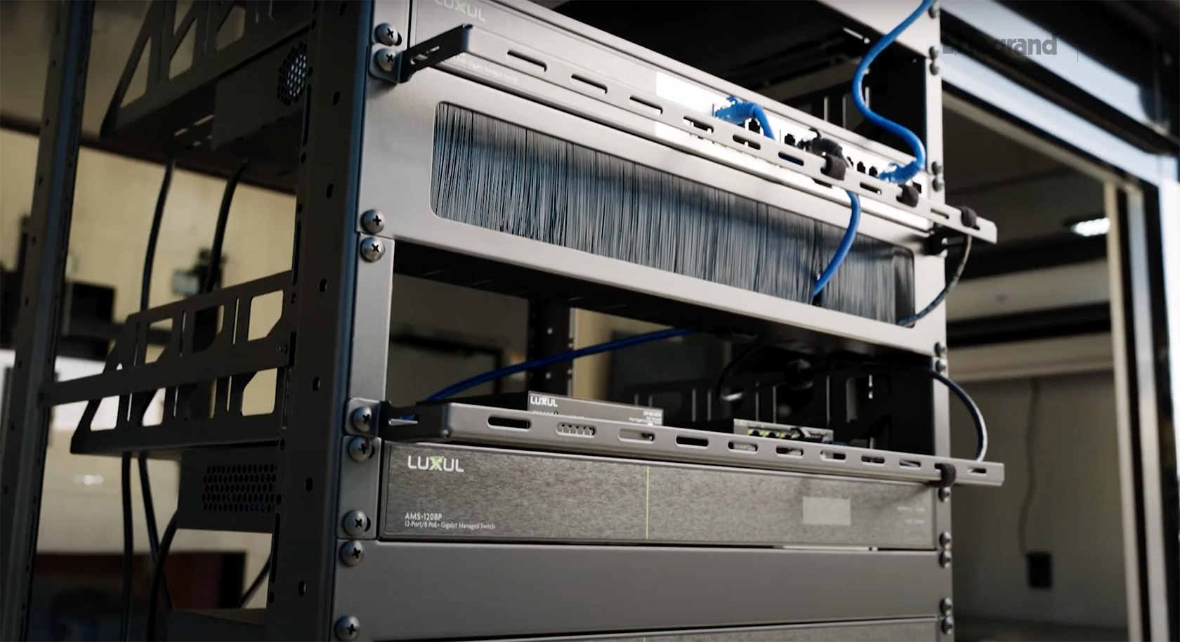 Luxul AM switch in a pannel